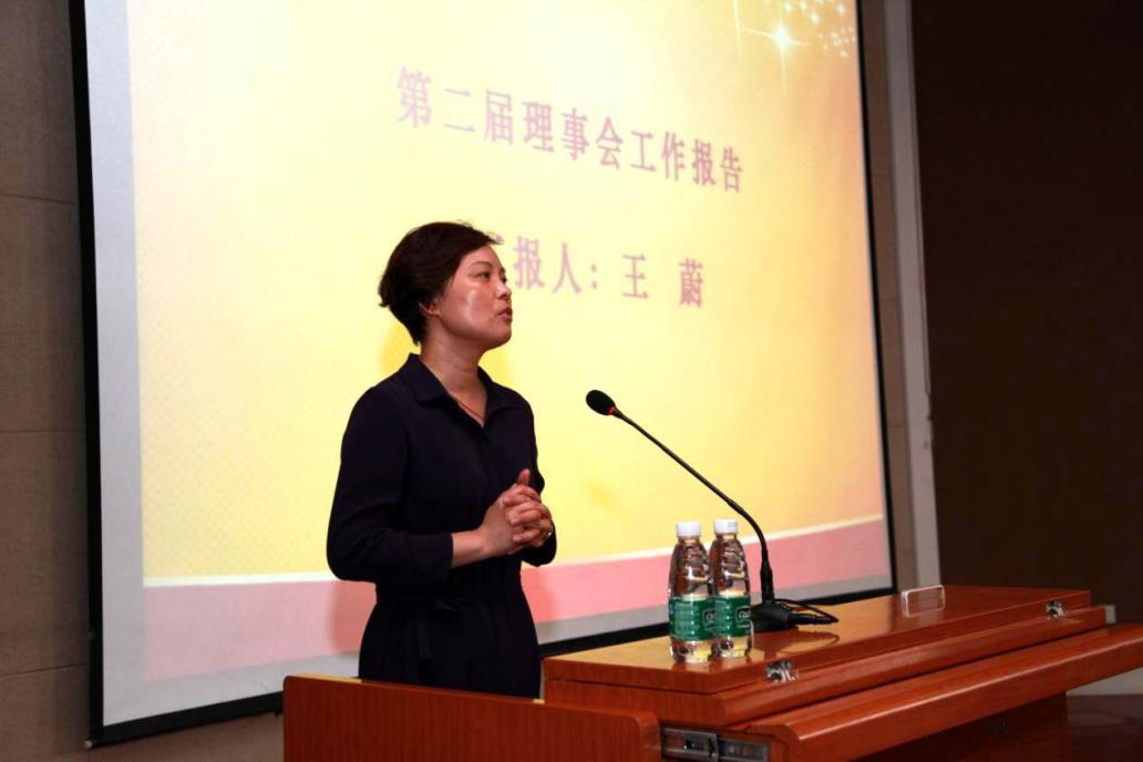 首先,北京市海淀区文化创意产业协会秘书长王蔚作第二届理事会工作